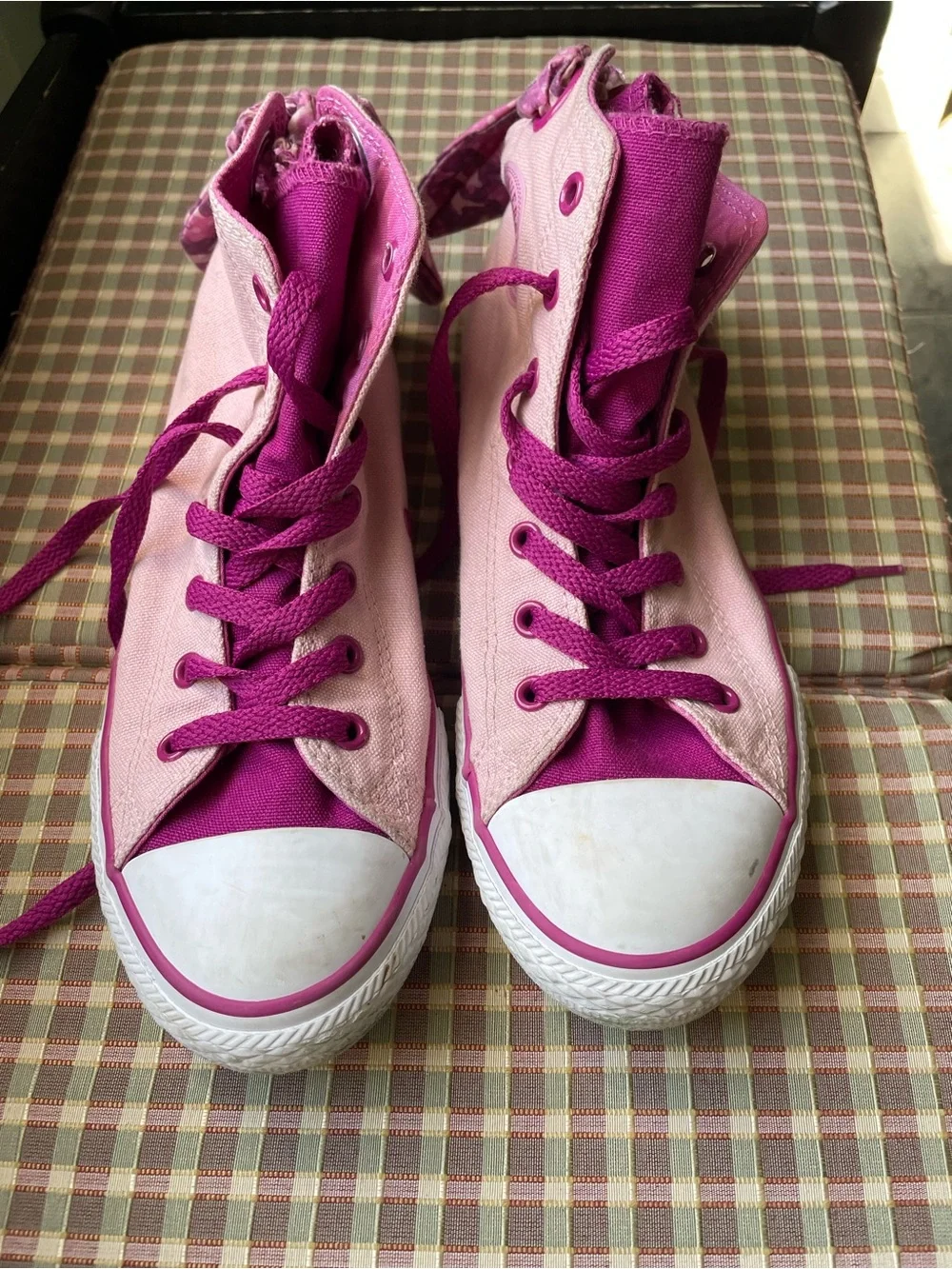 Converse All Star Pink and Magenta High-Top Sneakers